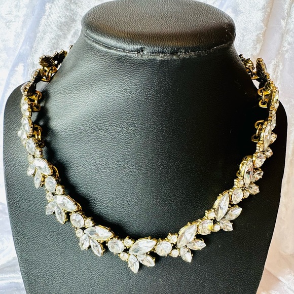 Shop for Jayu Brass and Crystal Necklace - Picture 3 of 6